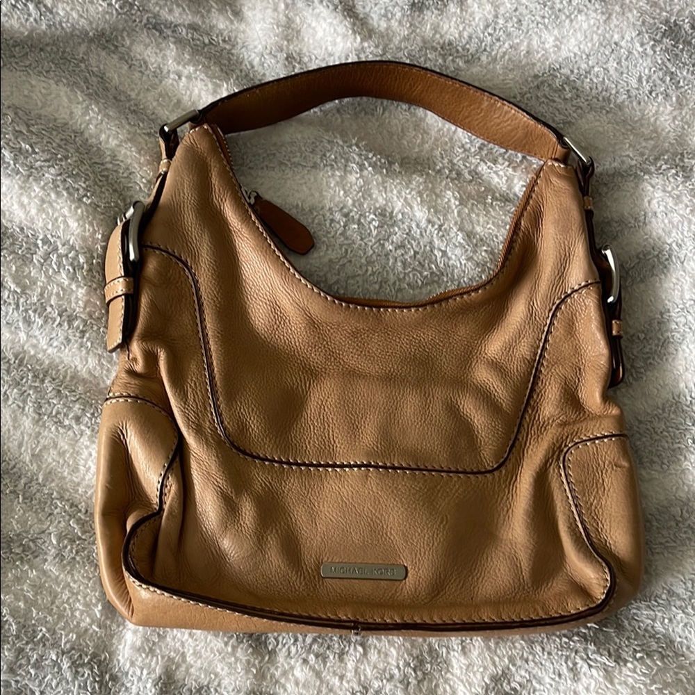 Michael Kors Tan Leather Shoulder Bag